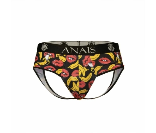 Anais Men Banana Jock Bikini L - Bold Print, Open Back, Lycra Comfort