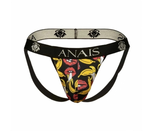 ANAIS MEN Banana Jock Strap S - Lycra, Bold Cut, Banana Print