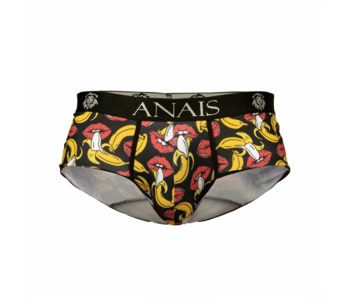 ANAIS MEN Banana Brief L - Sporty Lycra Underwear with Banana Print