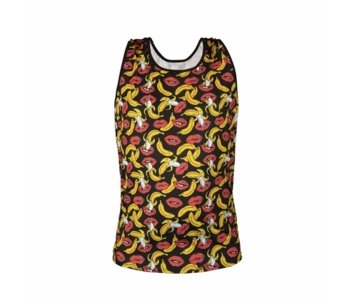 Anais Men Banana Top S - Sleeveless Lycra Shirt with Banana Print