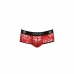 Anais Men Brave Jock Bikini L Red Lace Floral European Design