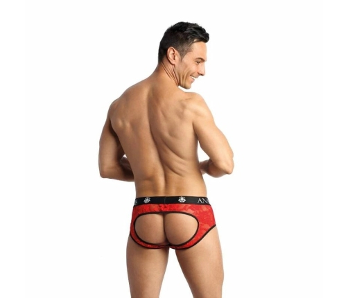 ANAIS MEN Brave Jock Bikini XL Red Floral Lace, Open Back Design