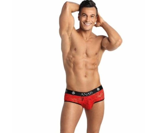 ANAIS MEN Brave Jock Bikini XL Red Floral Lace, Open Back Design