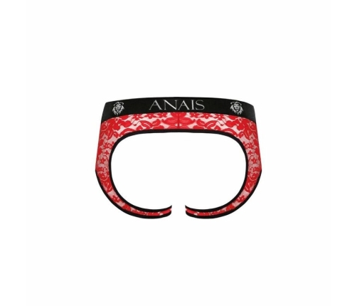 ANAIS MEN Brave Jock Bikini XL Red Floral Lace, Open Back Design