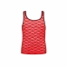 ANAIS Men Brave Top XL - Red Floral Lace Sleeveless Shirt