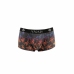 ANAIS MEN CHILL Boxer Shorts S - Sporty Fit, Palms Print, Black Mesh