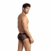 ANAIS MEN CHILL Boxer Briefs S - Sporty Fit, Palm Print, Black Tulle