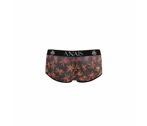 ANAIS MEN CHILL Boxer Briefs S - Sporty Fit, Palm Print, Black Tulle