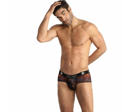 ANAIS MEN CHILL Boxer Briefs S - Sporty Fit, Palm Print, Black Tulle