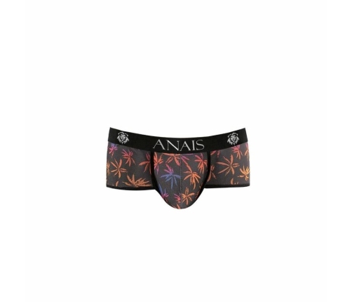 ANAIS MEN CHILL Boxer Briefs S - Sporty Fit, Palm Print, Black Tulle