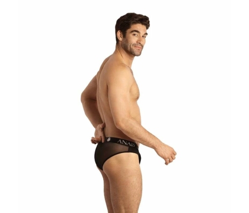 ANAIS MEN Eros Slip XL - Black Tulle Briefs with Wide Elastic Waistband