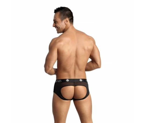 ANAIS MEN Eros Jock Bikini XL - Black Mesh, Open Back Design