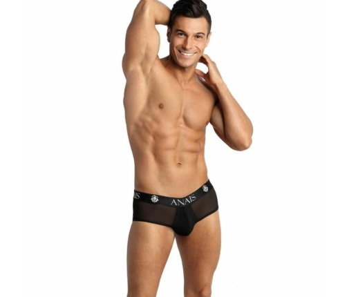 ANAIS MEN Eros Jock Bikini XL - Black Mesh, Open Back Design