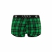 ANAIS MEN MAGIC Boxer Shorts S Green-Black Check Lycra Comfort Fit