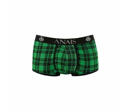 ANAIS MEN MAGIC Boxer Shorts S Green-Black Check Lycra Comfort Fit