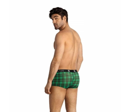 ANAIS MEN MAGIC BOXER XL - Green & Black Checkered Soft Lycra Briefs