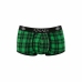 ANAIS MEN MAGIC BOXER XL - Green & Black Checkered Soft Lycra Briefs