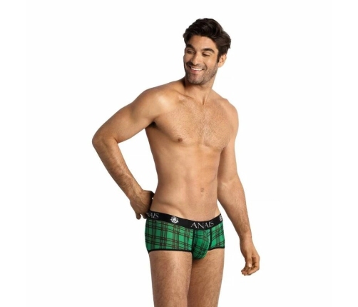 ANAIS MEN MAGIC Briefs L Green-Black Check Comfort Fit