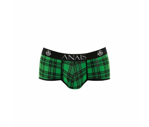 ANAIS MEN MAGIC Briefs L Green-Black Check Comfort Fit