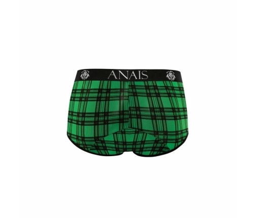 ANAIS MEN MAGIC Briefs L Green-Black Check Comfort Fit