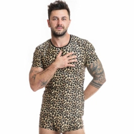 ANAIS MEN Mercury T-shirt XL - Soft Microfiber, Animal Print, Comfort Fit ANAIS MEN Mercury T-shirt XL - Soft Microfiber, Animal Print, Comfort Fit