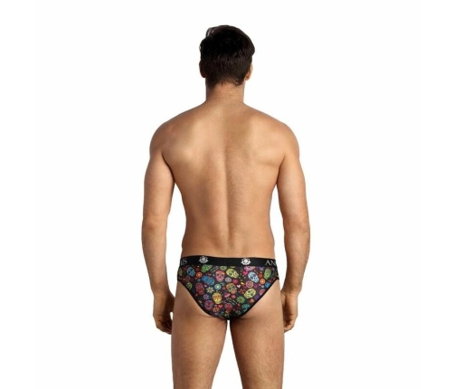 ANAIS MEN Mexico Slip XL - Soft Modal Briefs with Floral Skull Print