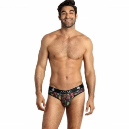 ANAIS MEN Mexico Slip XL - Soft Modal Briefs with Floral Skull Print