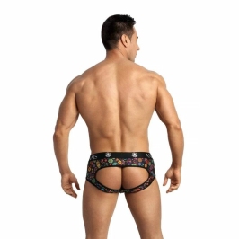 Anais Men Mexico Jock Bikini S - Floral Print, Open Back, Modal Blend