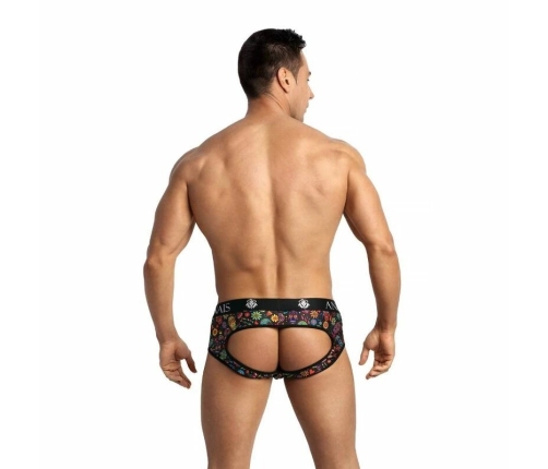 ANAIS MEN Mexico Jock Bikini L - Floral Print, Open Back, Soft Modal