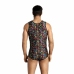 ANAIS MEN Mexico Top L - Sleeveless Modal Shirt with Floral & Skull Print