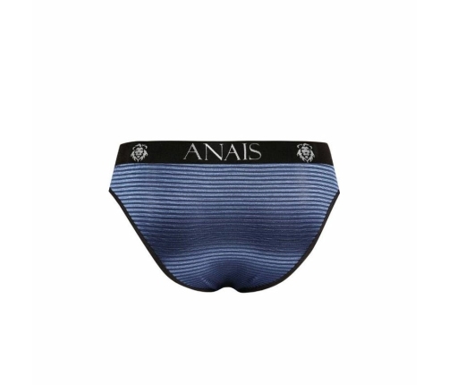 ANAIS Men Naval Slip M Navy Blue Satin-Stripe Briefs Comfort Fit