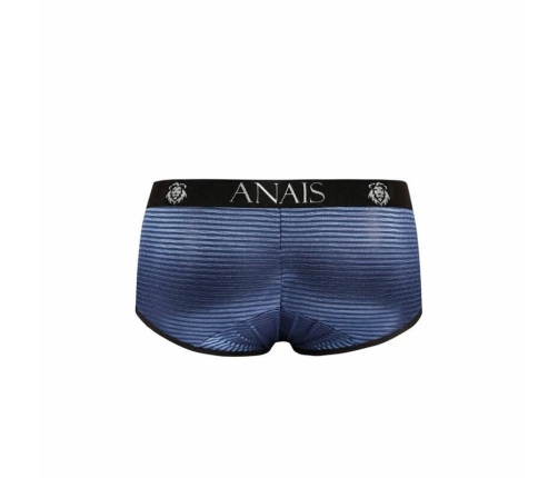 Anais Men Naval Brief S - Navy Blue Tulle, Sporty Fit, Satin Stripes