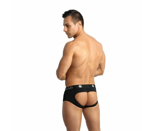 Anais Men Petrol Jock Bikini S - Soft Microfiber, Open Back, Dark Blue