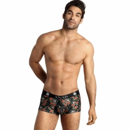ANAIS Men Power Boxer M - Sporty Modal Shorts with Rose & Skull Print