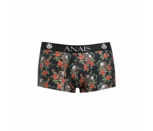Anais Power Boxer L Men's Sporty Modal Boxers - Rose & Skull Print