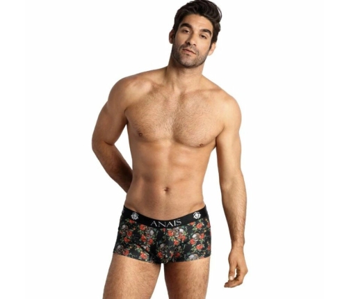 Anais Power Boxer L Men's Sporty Modal Boxers - Rose & Skull Print