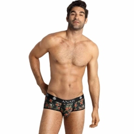 ANAIS MEN Power Brief L - Sporty Cut, Rose & Skull Print, Soft Modal Blend