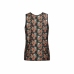 ANAIS MEN Power Top L - Sleeveless Modal Shirt with Rose & Skull Print
