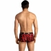 ANAIS MEN Savage Boxer M - Sporty Red Animal Print Microfiber Trunks