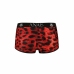 ANAIS MEN Savage Boxer M - Sporty Red Animal Print Microfiber Trunks
