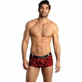 Anais Men Savage Boxer XL Soft Red Microfiber Animal Print
