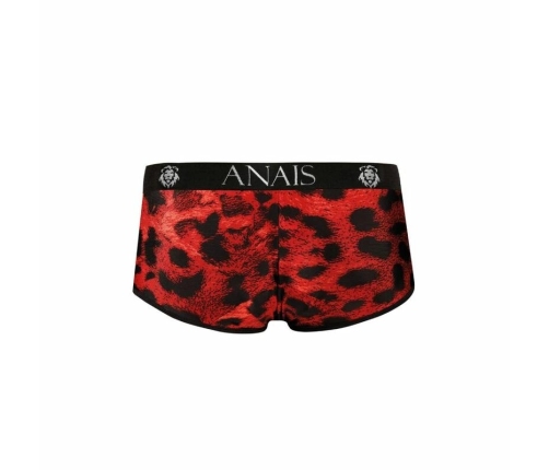 ANAIS MEN Savage Brief S Red Microfiber Sport Cut Animal Print