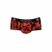 ANAIS MEN SAVAGE Sporty Briefs XL Red Animal Print Microfiber