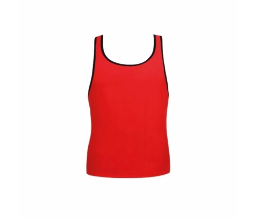 ANAIS MEN SOUL Top L - Red Microfiber Sleeveless Athletic Shirt