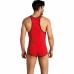 ANAIS MEN SOUL Top L - Red Microfiber Sleeveless Athletic Shirt