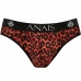 ANAIS MEN Tribal Slip XL Red Microfiber Animal Print Briefs