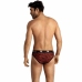 ANAIS MEN Tribal Slip XL Red Microfiber Animal Print Briefs