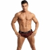 ANAIS Men TRIBAL Bikini Jockstrap XL - Red Microfiber, Animal Print