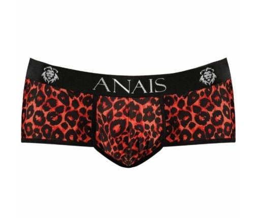 ANAIS MEN Tribal Brief S - Sporty Red Microfiber Animal Print Underwear