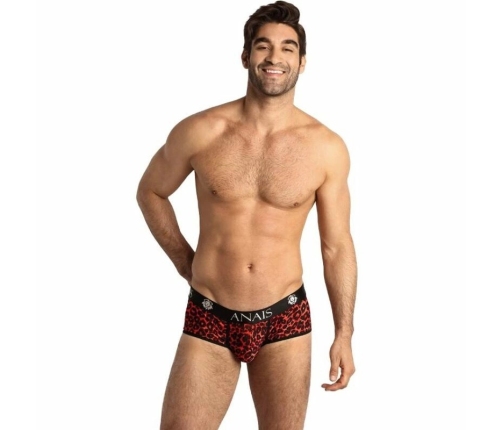 Anais Men Tribal Brief XL Red Microfiber Sport Cut Animal Print